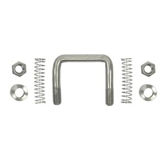 ProPlus Sjorbeugel met veer - RVS - 800 kg belasting - 70 mm h.o.h