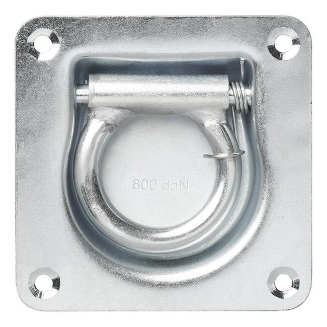 ProPlus Sjoroog met dekring en veer - inbouw 20 mm - staal - 100 x 105 mm