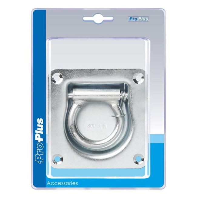 ProPlus Sjoroog met dekring en veer - inbouw 20 mm - staal - 100 x 105 mm