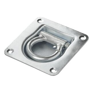 ProPlus Sjoroog met dekring en veer - inbouw 20 mm - staal - 100 x 105 mm