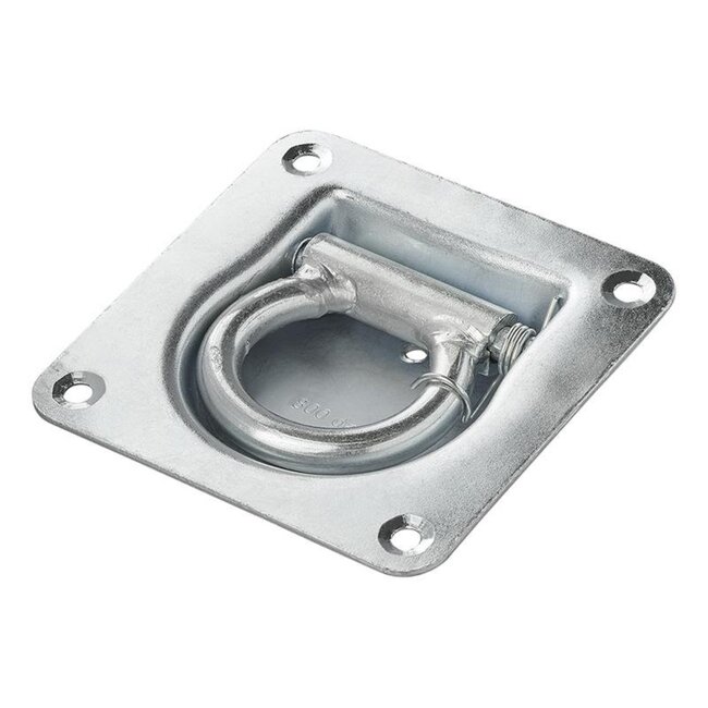 ProPlus Sjoroog met dekring en veer - inbouw 20 mm - staal - 100 x 105 mm