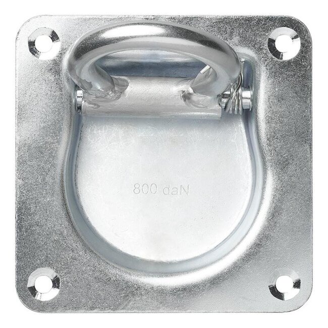 ProPlus Sjoroog met dekring en veer - inbouw 20 mm - staal - 100 x 105 mm