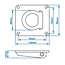 ProPlus Sjoroog met dekring en veer - inbouw - staal - 20 mm - 100 x 95 mm