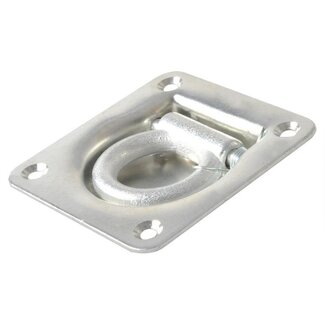 ProPlus Sjoroog met dekring en veer - inbouw - staal - 20 mm - 100 x 95 mm