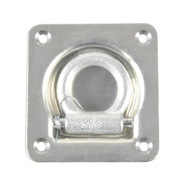 ProPlus Sjoroog met dekring en veer - inbouw - staal - 20 mm - 100 x 95 mm