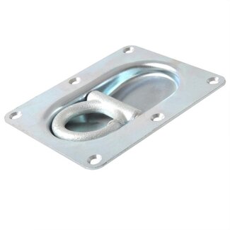 ProPlus Dubbele sjoroog met dekring en veer - inbouw 20 mm - staal - 105 x 145 mm