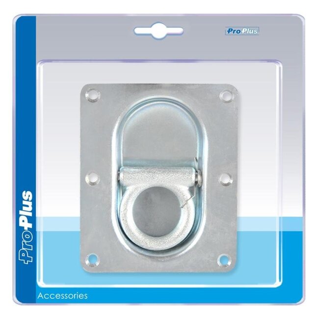 ProPlus Sjoroog met dekring en veer - inbouw 20 mm - staal - 105 x 145 mm - trekkracht 1000 kg