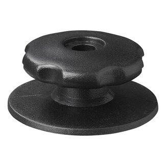 Pro Plus Koordhouder - Rond - Ø 29/38 x 17 mm - Kunststof - Zwart