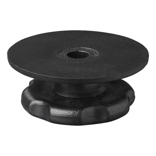 ProPlus Ronde koordhouder set - kunststof - zwart - Ø 29/38 x 17 mm - 10 stuks