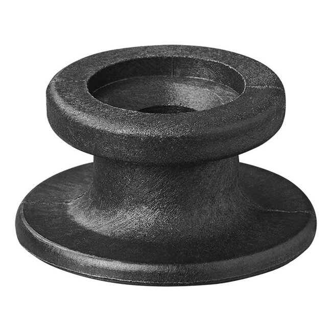 ProPlus Ronde koordhouder - kunststof - zwart - 10 stuks - Ø 19/25 x 13 mm