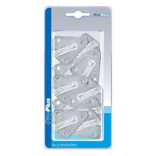 Pro Plus Touwhaak metaal 40x45mm 10 stuks in blister Pro Plus Touwhaak metaal 40x45mm 10 stuks in blister