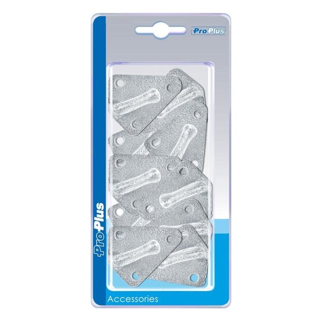 ProPlus Metaal touwhaken - schroefbaar - 40 x 45 mm - set van 10 stuks