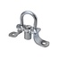ProPlus Rond zeiloog met veer - staal - 22 mm - zilver