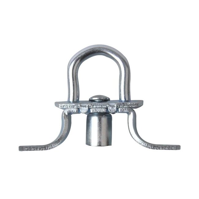 ProPlus Rond zeiloog met veer - staal - 22 mm - zilver