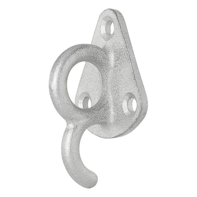 ProPlus Touwhaak met oog - Metaal - 70 x 45 mm - Opschroefbaar - 3 schroefgaten