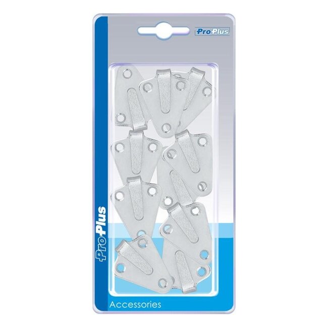 ProPlus Gebogen metalen touwhaak - 40 x 45 mm - 10 stuks