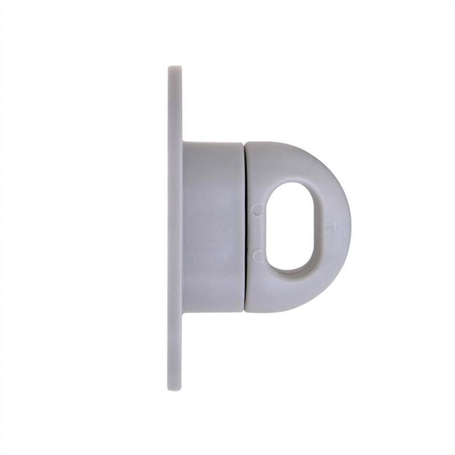 ProPlus Draaisluiting voor ovaal oog - kunststof - grijs - 37 x 20 mm