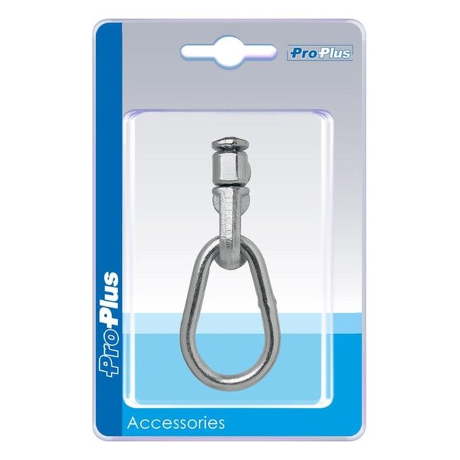 ProPlus Stud fitting voor bindrail - dubbel met ring - 115 x 50 x 26 mm - 1500 kg