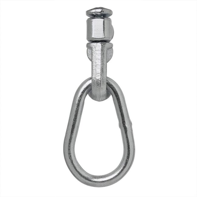 ProPlus Stud fitting voor bindrail - dubbel met ring - 115 x 50 x 26 mm - 1500 kg