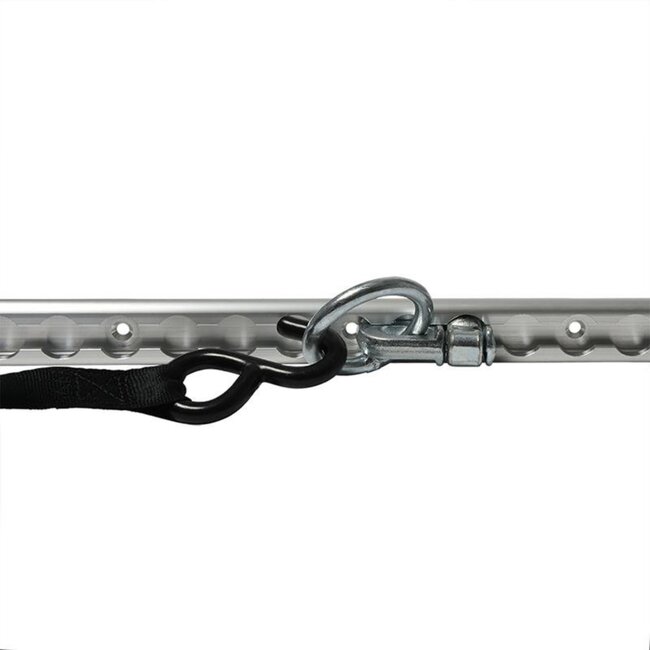 ProPlus Dubbele stud fitting voor bindrail - Ø 45 mm ring - 62 x 27 x 18,5 mm - Breeklast 2.700 kg