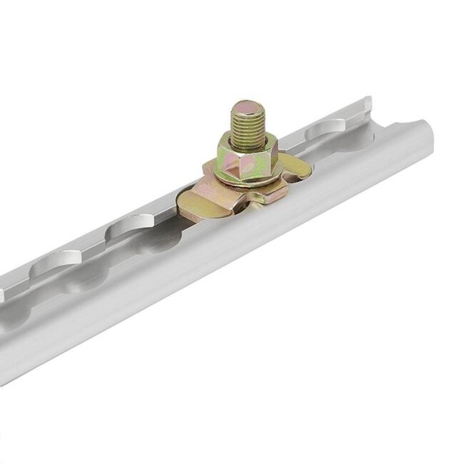ProPlus Dubbele stud fitting voor bindrail - 3/8 inch bout - 30 x 42 x 26 mm - breeklast 2.000 kg