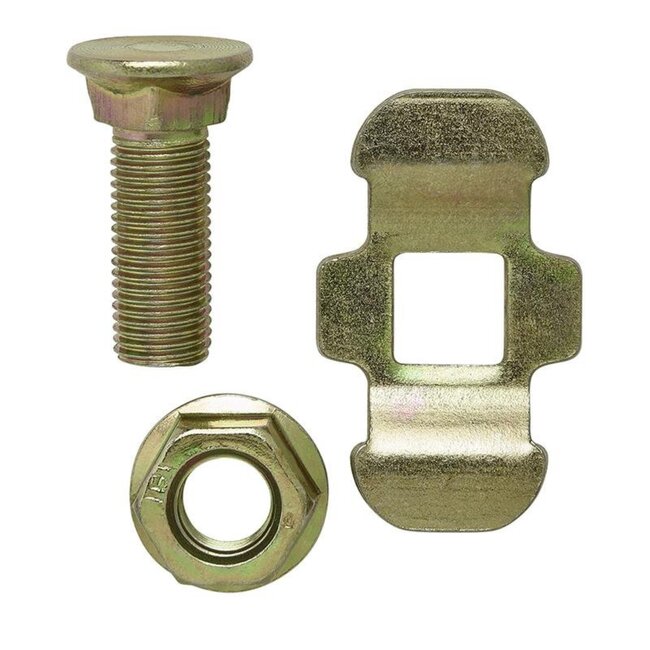 ProPlus Dubbele stud fitting voor bindrail - 3/8 inch bout - 30 x 42 x 26 mm - breeklast 2.000 kg
