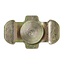 ProPlus Dubbele stud fitting voor bindrail - 3/8 inch bout - 30 x 42 x 26 mm