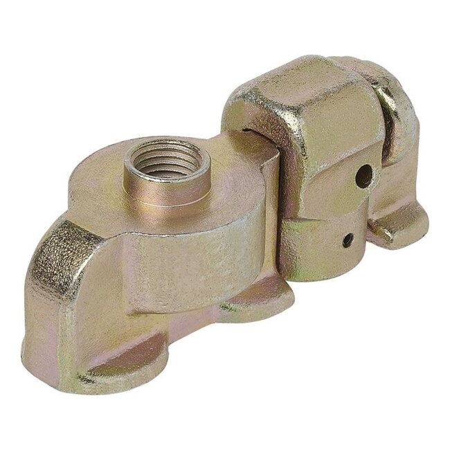 Pro Plus Stud Fitting voor Bindrail - Dubbel met 3/8 inch Schroefdraad - 67 x 25 x 18 mm