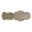 Pro Plus Stud Fitting voor Bindrail - Dubbel met 3/8 inch Schroefdraad - 67 x 25 x 18 mm