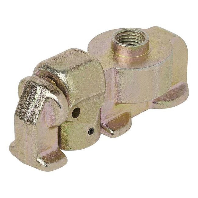 ProPlus Stud fitting dubbel met schroefdraad - 67 x 25 x 18 mm - Breeklast 2000 kg