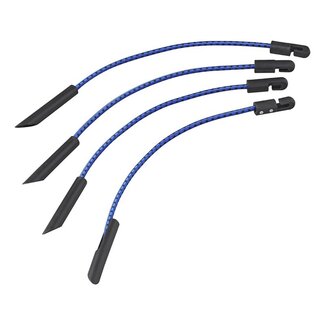 ProPlus Elastische dekzeilspanners - 280 mm - blauw - set van 4