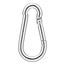 ProPlus Karabijnhaak - Metaal - Chroom - 5 x 50 mm - Niet voor klimmen