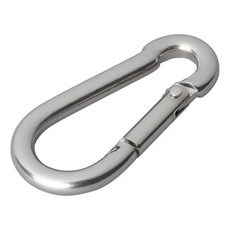 ProPlus Karabijnhaak - RVS - 6 x 60 mm - Chroom - Niet voor klimmen