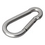 ProPlus Karabijnhaak - RVS - 8 x 80 mm - 2 stuks - chroom