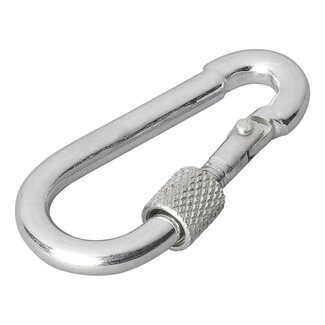 ProPlus Karabijnhaak met schroefsluiting - metaal - 5 x 50 mm - chroom ProPlus Karabijnhaak met schroefsluiting - metaal - 5 x 50 mm - chroom