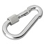 ProPlus Karabijnhaak met schroefsluiting - metaal - 5 x 50 mm - chroom