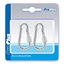 ProPlus Karabijnhaak met schroefsluiting - metaal - 5x50 mm - 2 stuks