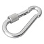 ProPlus Karabijnhaak met schroefsluiting - metaal - 6 x 60 mm - 2 stuks