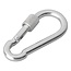 ProPlus Karabijnhaak met schroefsluiting - metaal - 6 x 60 mm - 2 stuks