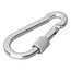 ProPlus Karabijnhaak met schroefsluiting - metaal - 6 x 60 mm - 2 stuks
