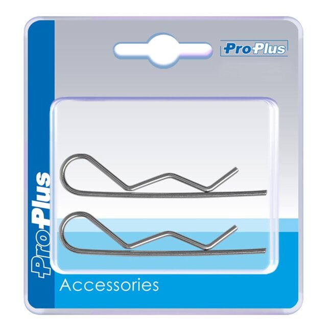 ProPlus Borgveer - enkel - aluminium - Ø 2 mm - 6-12 mm - 2 stuks