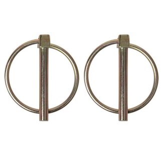 ProPlus Borgpen - Ø 6 mm - met Ø 38 mm ring - 2 stuks - robuust staal