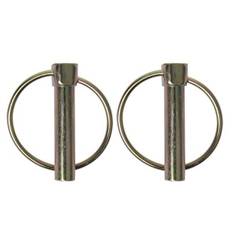 ProPlus Borgpen - Ø 10 mm - met Ø 39 mm ring - 2 stuks - robuust staal - zilver