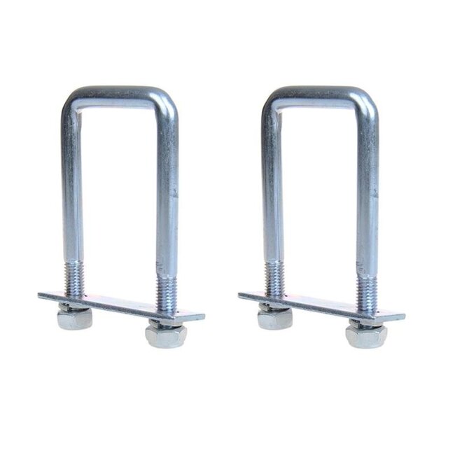 ProPlus Rechthoekige U-beugels - thermisch verzinkt - 40 x 110 mm - set van 2 stuks - Blister