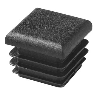 ProPlus Vierkante insteekdop - 25 x 25 mm - zwart - PE kunststof - soepel en duurzaam