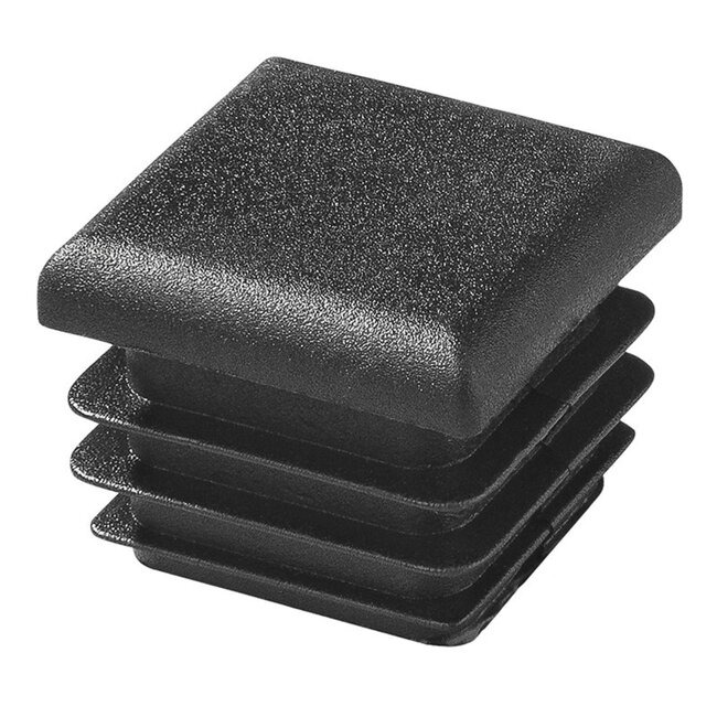 ProPlus Vierkante insteekdop - 25 x 25 mm - zwart - PE kunststof - soepel en duurzaam