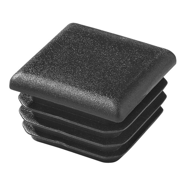 ProPlus Vierkante insteekdop - 30 x 30 mm - zwart - PE materiaal - veelzijdig gebruik