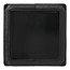 ProPlus Vierkante inslagdop - 40 x 40 mm - zwart - PE kunststof