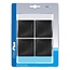 ProPlus Insteekdoppen - vierkant - 50 x 50 mm - kunststof - zwart - 4 stuks