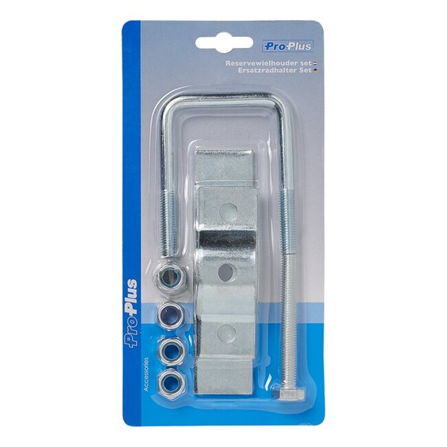 ProPlus Reservewielhouder set - Voor 60 x 60 mm koker - Ideaal voor aanhangwagens